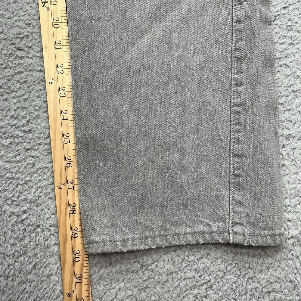 Levi's 549 Jeans Mens 36x30 Vintage 80s Gray Distressed Leather Tag Made In USA‎